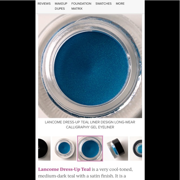 401 Dress-Up Teal Lancome Liner Design Gel Eyeliner - Picture 6 of 10